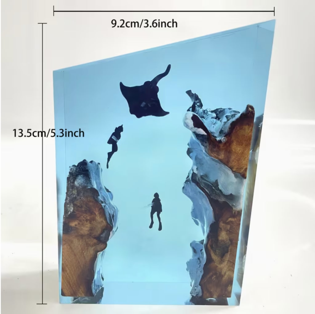 Batfish Resin Lamp